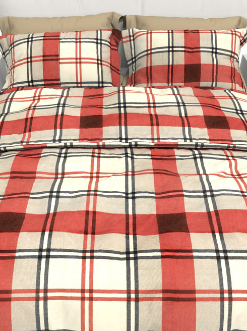 Carmel King 100% Cotton Satin King Size Bedsheet with 2 Pillow Covers - Extra Soft - 220 TC Satin Weave - 4